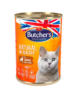 Natural&Healthy Cat z dziczyzną kawałki w galarecie 400 g