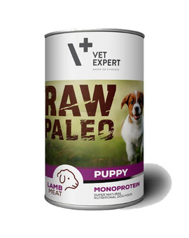 RAW PALEO Puppy lamb 400 g mokra karma dla szczeniąt jagnięcina