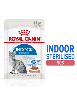 Sterilised Indoor in Gravy 12 x 85 g mokra karma dla kotów kastrowanych przebywających w domu