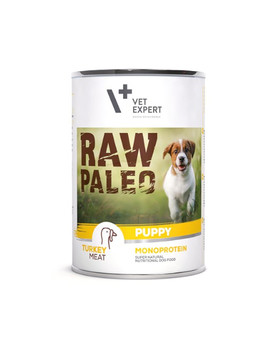 RAW PALEO Puppy turkey 400 g mokra karma dla szczeniąt indyk