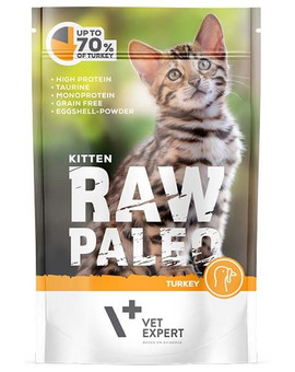 RAW PALEO Kitten turkey 100 g mokra karma dla kociąt indyk