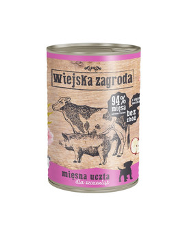 Mięsna uczta dla szczeniąt 400 g