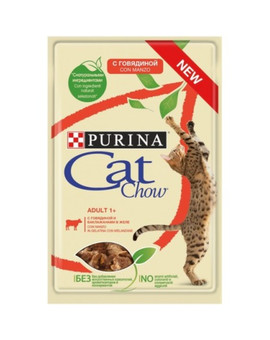 Cat Chow Adult Wołowina i Bakłażan 85 g