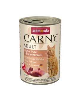 Carny Adult Kurczak, Indyk + kacze serca 400g