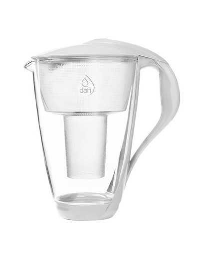 Crystal LED sensor dzbanek filtrujący szklany 2,0 l biały