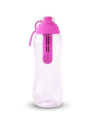 Butelka filtrująca 0,3 l flamingowa z wkładem