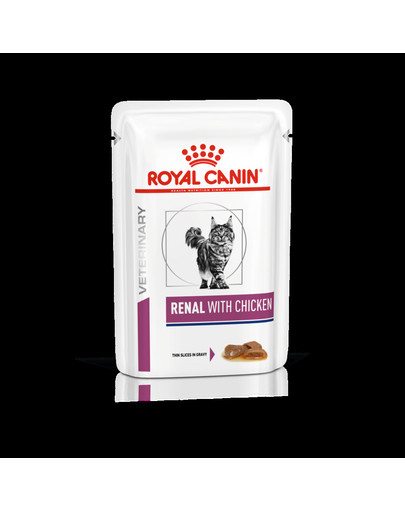 Cat Renal Chicken 12x85 g  karma mokra dla kotów z przewlekłą niewydolnością nerek