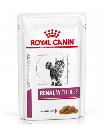 Cat Renal Beef 12x85 g mokra karma dla kotów z przewleką niewydolnością nerek