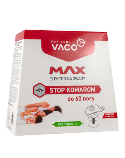 VACO Elektro na komary MAX + płyn 45 ml