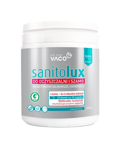 ECO Sanitolux - Bioaktywator do oczyszczalni i szamb 200 g