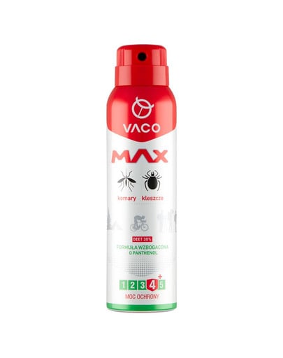 VACO Spray MAX na komary, kleszcze, meszki z PANTHENOLEM 100 ml