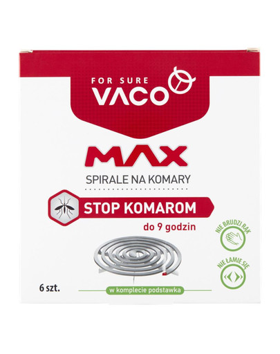 VACO Spirale na komary MAX 6 szt.