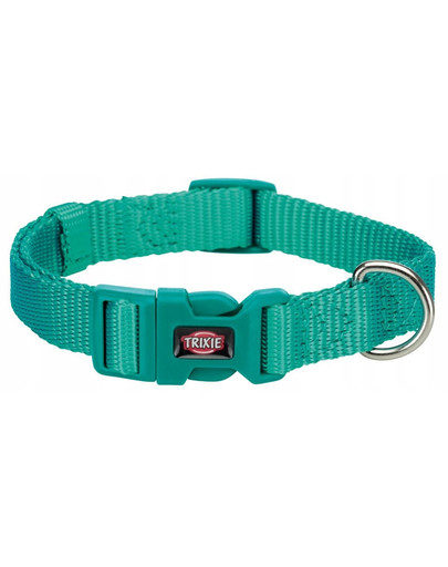 Obroża Premium, S–M: 30–45 cm/15 mm, morski blękit