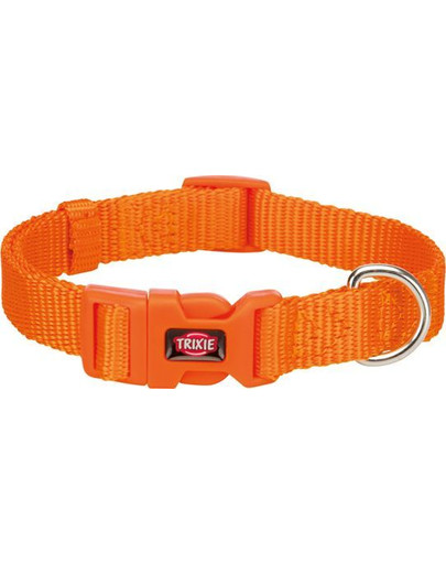 Obroża Premium, S: 25–40 cm/15 mm, kolor papaya