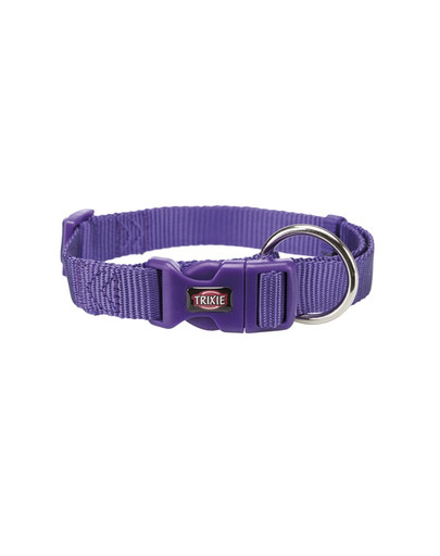 Obroża Premium, S–M: 30–45 cm/15 mm, fioletowa