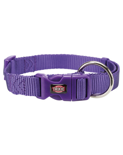 Obroża Premium, S: 25–40 cm/15 mm, fioletowa