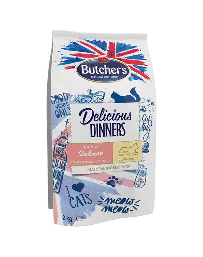Delicious Dinners Cat dry Salmon/fish 2 kg