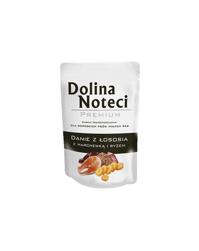 Danie z łososiem, marchwią i ryżem 100 g dla dorosłych psów wszystkich ras