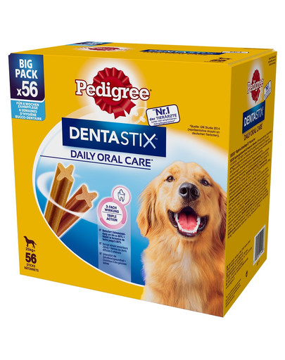 DentaStix (duże rasy) przysmak dentystyczny dla psów 56 szt. - 8x270g