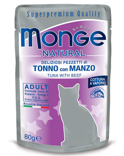 Buste Cat Tuńczyk z wołowiną w galarecie 80 g