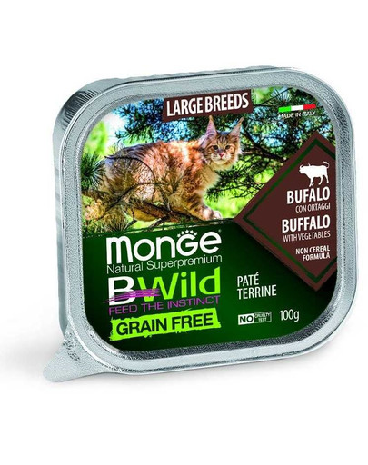 BWild Cat grain free Large breeds bawół 100g