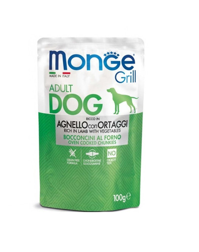 Grill Dog Buste jagnięcina/warzywa 100 g