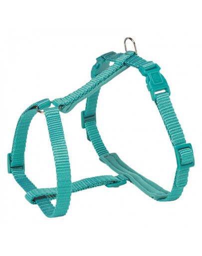 Szelki dla kota Premium ze smyczą, 25–45 cm/10 mm, 1.20 m, morski błękit