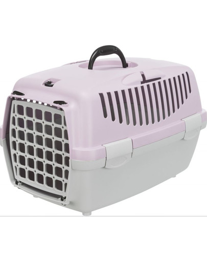 Capri 1 transporter, jasnoszary/liliowy, XS: 32 × 31 × 48 cm, max 6 kg