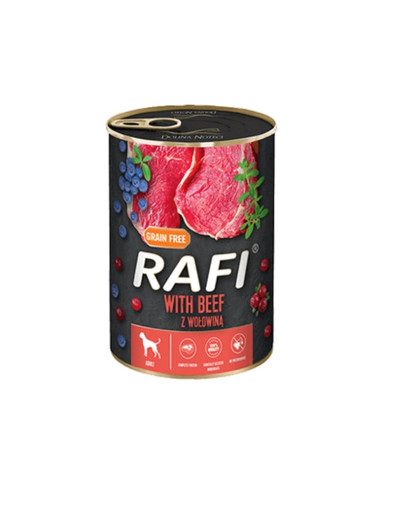 RAFI Beef z wołowiną 400 g mokra karma dla psa