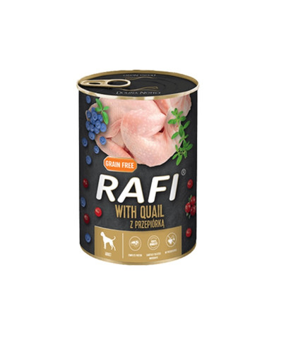 RAFI Quail z przepiórką 400 g mokra karma dla psa
