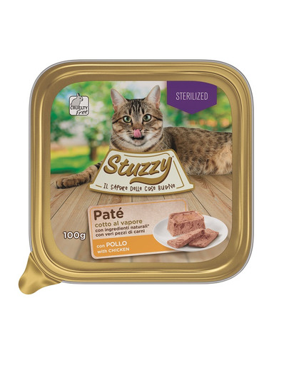 STUZZY Pate z kurczakiem dla kotów sterylizowanych 100 g