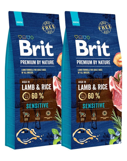 BRIT Premium By Nature Sensitive Lamb 30 kg (2 x 15 kg)