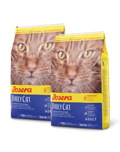 JOSERA Daily Cat 20 kg (2 x 10 kg) bezzbożowa karma dla dorosłych kotów