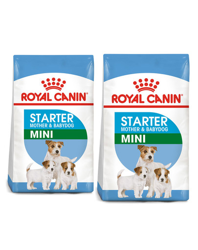 ROYAL CANIN Mini Starter Mother & Babydog 17 kg (2 x 8.5 kg) karma sucha dla suk w ciąży i okresie laktacji oraz szczeniąt, od 4 do 8 tygodnia, ras małych