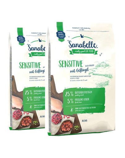 BOSCH Sanabelle sensitive drób 20 kg (2 x 10 kg)