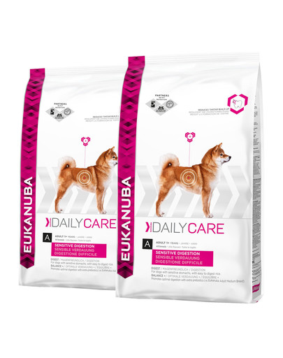 EUKANUBA Daily Care Adult Sensitive Digestion All Breeds Chicken 25 kg (2 x 12.5 kg)