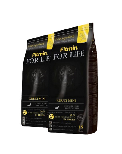 FITMIN Dog For Life adult mini 30 kg (2 x 15 kg)