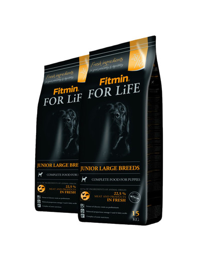 FITMIN Dog for life Junior Large breeds 30 kg (2 x 15 kg)