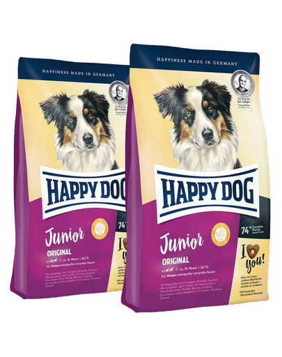 HAPPY DOG junior original 20 kg (2 x 10 kg)
