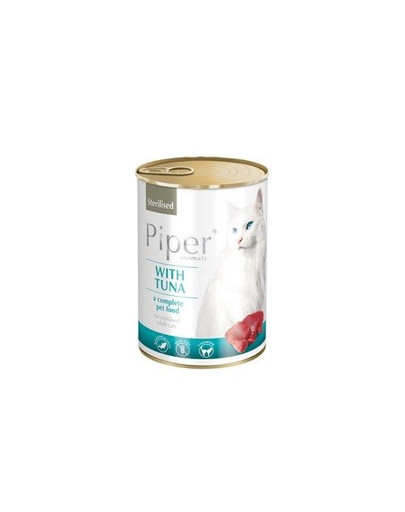 PIPER Animals Sterilised z tuńczykiem 400g mokra karma dla kotów sterylizowanych