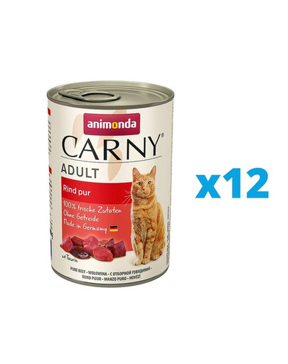 ANIMONDA Carny Adult zestaw z wołowiną 12 x 800 g