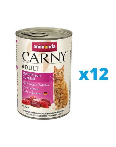 ANIMONDA Carny zestaw Koktajl Mięsny 12 x 800 g