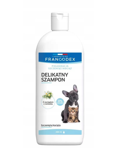 Łagodny szampon dla kociąt i szczeniaków 200 ml