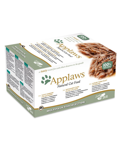 APPLAWS Cat Pot Multipack 32x60 g Fish Selection karma mokra dla kota z rybą