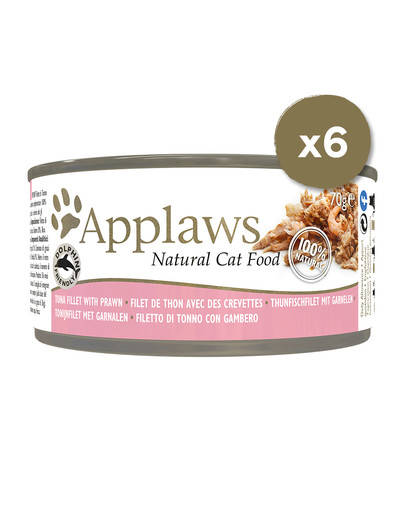 Cat Tin 6 x 70 g mokra karma dla kota z tuńczykiem i krewetkami