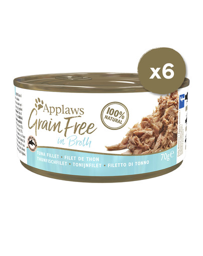 Cat Tin Grain Free 6 x 70 g mokra karma dla kota tuńczyk w bulionie