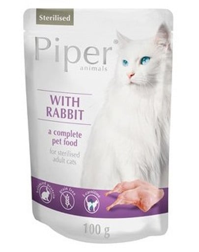 PIPER Animals z królikiem dla kota po sterylizacji 100 g