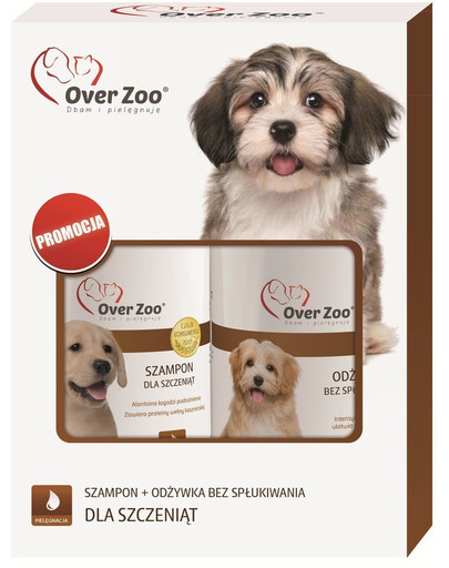 Zestaw Szampon i Odżywka bez spłukiwania dla szczeniąt 490 ml