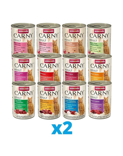 ANIMONDA Carny mix 12 smaków 24 x 400 g