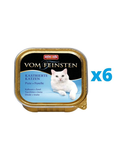 ANIMONDA Vom Feinsten zestaw z indykiem i pstrągiem 6 x 100 g